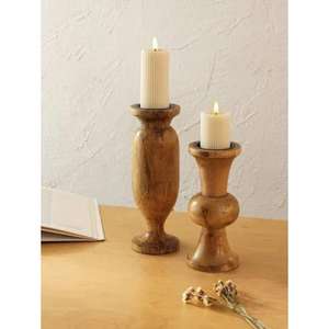 Meilleures ventes - Porte-bougie en bois massif naturel avec design résistant à la chaleur, longue durée de vie, pour l'aromathérapie et la relaxation - Product Image 3