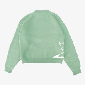 Pull tricoté personnalisé OEM pour homme, col rond, anti-plis, avec logo frontal, en polyester/nylon - Product Image 2
