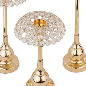 Crystals <b>Tealight</b> Pillar Candle <b>Holder</b> Decorative Glass Candle Stand for Home Decor Table Centerpiece & Gift - Product Image 5