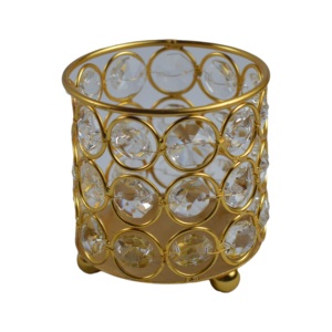 Support de bougie votive coloré en métal/verre, écologique, pour usage intérieur, villa, dîner, fête - Product Image 2