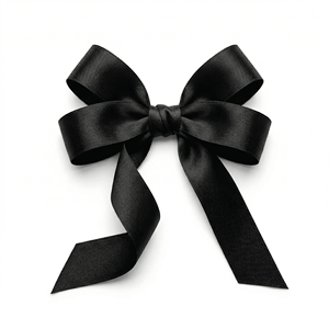 Ruban gros-grain noir de 20 mm, directement de l'usine, pour nœuds de cheveux, garnitures de vêtements, décoration de chaussures, poignées de sacs et projets de couture. - Product Image 1