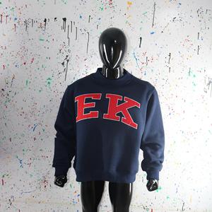 Sweat-shirts EK Mock Neck 450 GSM avec broderie personnalisée, coupe ample et oversize, en molleton 100% coton French Terry. - Product Image 2
