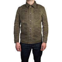 Vestes en jean pour hommes en toile cirée 100% coton, style décontracté, pour l'hiver, avec col montant, motif personnalisé, logo, imperméables et respirantes