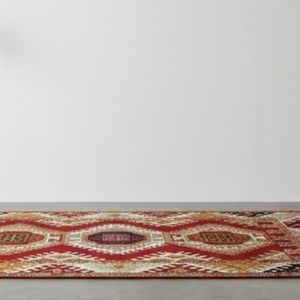 Tapis géométrique Kilim rectangulaire en laine et acrylique noué à la main, antidérapant, à poils moyens, pour salon, couverture décorative de sol - Product Image 6