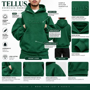 Sudadera con Capucha Transpirable de Moda para Hombre, Nueva Llegada, Sudadera Informal con Capucha para Hombre, la Mejor Calidad, Cómoda, Servicio OEM - Product Image 6