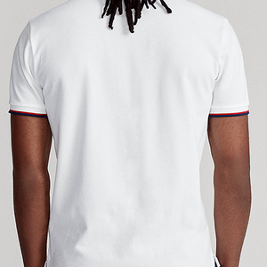 Camisa polo blanca de algodón para hombre - Product Image 5