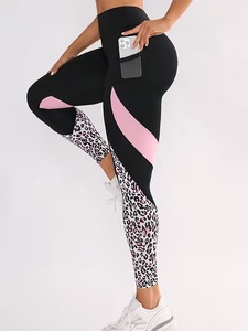 Women's Leopard Print Gym Leggings | Sublimation <b>Animal</b> <b>Pattern</b> Yoga Pants | High-Waisted Polyester Spandex Workout Tights - Product Image 5