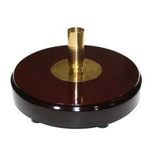 Base para Asta de Bandera Ceremonial de un Solo Poste de Madera de Palisandro |   Base Multifuncional Personalizable para Senderismo - Product Image 1