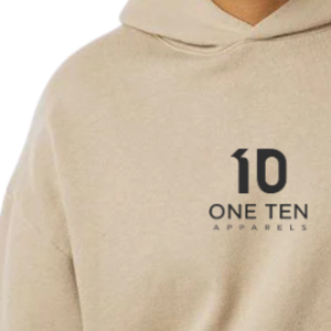 Sweat-shirt à capuche mi-lourd 280 g/m² pour homme, couleur sable, en molleton de coton premium, style streetwear décontracté, logo personnalisé OEM ODM - Product Image 6