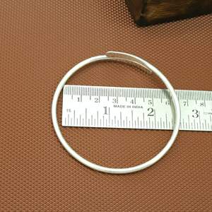 Classic <b>Silver</b> Plated Cuff <b>Bracelet</b> Alloy Unisex Jewelry Gift Fashion <b>Bangle</b> - Product Image 5