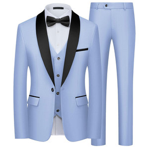 Modern Men 2 Piece Suit Slim Fit <b>Blazer</b> Trouser <b>Set</b> Elegant Formal Business Wedding Party Wear Custom Design - Product Image 1