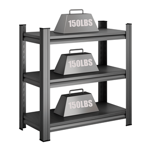 Scaffale di Stoccaggio in Metallo a Due Livelli per Acquari da 5-10 Galloni, Supporto a Tre Livelli per Piccoli Rettili, per Casa e Ufficio, 50 cm L x - Product Image 4