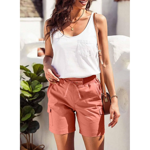 Trendy Women's Seamless High-Waisted Cargo Shorts - Product Image 6