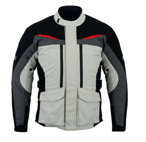 Men's Full Sleeve <b>Motorcycle</b> Racing <b>Jacket</b> Reflective Color Blocked Windproof All Seasons Adult Style - Product Image 2