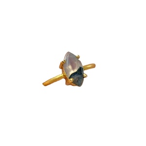 Anillo de Plata 92.5 Auténtica con Circonita Cúbica de Corte Princesa, Engaste de Puntas, Bañado en Oro, Diseño Elegante, Joyería de Moda para Mujer - Product Image 1