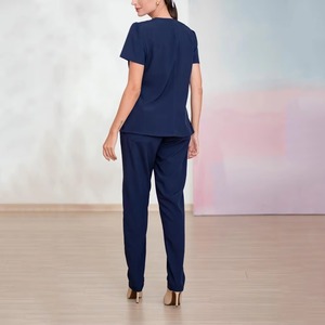 Uniformes Médicos Unisex para Mujer, Conjuntos de Uniformes de Hospital, Lisos, Coloridos, Cuello en Y, Manga Larga, Tejido de Poliéster/Rayón, OEM - Product Image 6