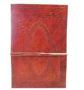 Embossed Leather Journal <b>Notebook</b> with Wrap Closure | Refillable Writing <b>Diary</b> for Travel & Sketching Refillable <b>Diary</b> <b>Notebook</b> - Product Image 4