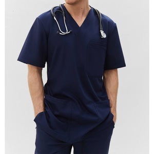 New 2026 Designed Highly Active Medical Scrub Suits Breathable Knitted Fabric Mesh Panels for Extra Ventilation Hospital Uniform - Product Image 5