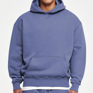 Sudadera con capucha de invierno de moda, amarilla lisa, 100% algodón polar, extragrande, gruesa, cálida, con cremallera completa y cordón a juego - Product Image 1