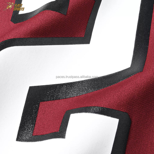 Camiseta de fútbol americano de nuevo estilo, transpirable, de talla grande, logotipo privado personalizado, corta, alta demanda, nuevo aspecto, hecho en Pakistán - Product Image 6