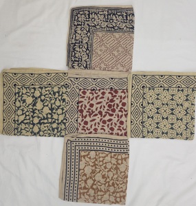 Wholesale Custom Cotton <b>Square</b> <b>Scarf</b> Bandana Hand Block Print Custom Logo 53x53cm Spring/Summer Breathable & Durable - Product Image 6