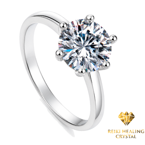 moissanite 3ct <b>Ring</b> Engagement S925 Sterling Silver Certified Brilliant Cut 6 Prong Trendy Wedding Party Fine Jewelry wholesaler - Product Image 2