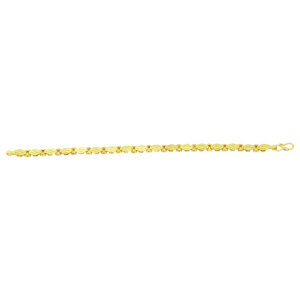 Pulsera de Eslabones con Corte de Diamante para Hombre, Chapada en Oro de 14K, 18K, 24K, Estilo Dubái, Joyería de Moda Árabe, Oro Joyería - Product Image 2