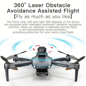 Drone professionnel L600 HD 4K avec moteur brushless, système de positionnement global (GPS), FPV 5G 3km et évitement d'obstacles – Quadcopter professionnel - Product Image 2