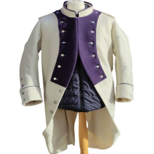 Abrigo de Granadero Napoleónico para Hombre, Uniforme Histórico, Doble Botonadura, Reenactación, Regimiento Francés de 1779, Abrigo Largo y Grueso - Product Image 5