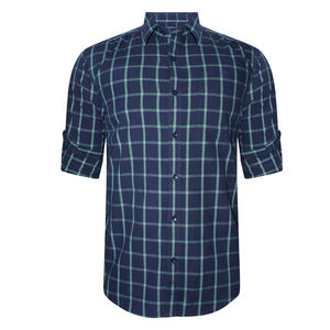 Camisa de Franela Formal para Hombre, 100% Algodón, Manga Corta, Cuello Redondo, Sólida, Ecológica, Transpirable, Corte Ajustado, Talla Grande, Personalizada - Product Image 4