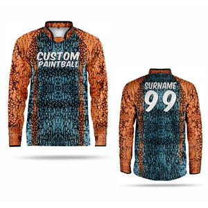 Maillot de paintball en tissu respirant à séchage rapide de haute qualité, couleurs d'équipe personnalisées, logo personnalisé, coutures renforcées durables - Product Image 3