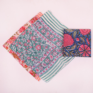 Pañuelo estilo bohemio de algodón multicolor, bandana, bufanda con estampado paisley, hecho a mano, para la cara, unisex, banda para el pelo, Craftjaipur - Product Image 2