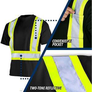 Pantalon de travail personnalisé avec logo, en polyester, imperméable, coupe-vent, pour la circulation routière, l'exploitation minière, la mécanique, la construction industrielle, la sécurité - Product Image 3