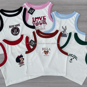 Top sin mangas de verano para mujer, estilo Y2K, de mezcla de algodón, elastano y viscosa, con efecto rasgado, estilo variado, para exteriores - Product Image 5