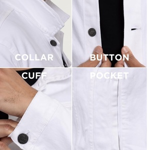 Custom Men's Clothing Vintage Jeans Jacket Manufacturer Wholesale Mens Washed Zipper up Denim Jacket With Multi Pockets - Product Image 5