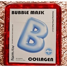 Maschera Viso Effervescente Farmstay al Collagene, Confezione Sconto da 20 Pezzi, Bolle Fini per Esfoliazione dei Pori, Idratazione e Irritazione - Product Image 1