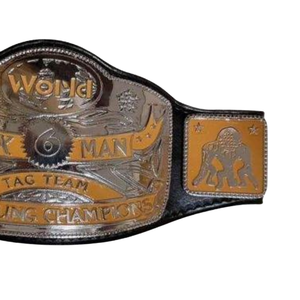 Cinturón de Campeonato Mundial de Lucha Libre en Parejas de Seis Hombres, Cinturón de Título Personalizable de Primera Calidad para Fanáticos y Coleccionistas - Product Image 4