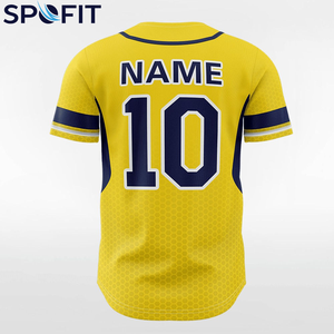 Camiseta de Béisbol Personalizada para Hombre, Talla Grande, Cuello en V, con Botones, Sublimación Personalizada, Transpirable, 2026 - Product Image 6