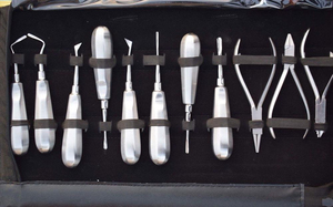Instruments de pont osseux 61 pièces réutilisables manuels en acier inoxydable pour extraction chirurgicale orale et dentaire, éleveurs et instruments chirurgicaux - Product Image 6