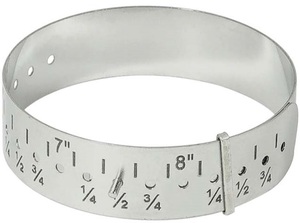 Stainless Steel <b>Ring</b> Sizer Measuring Tool Round Shape For Jewelry Making 7 To 8 Inch <b>Size</b> Gauge - Product Image 3