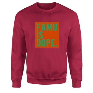 เสื้อสเวตเชิ้ตผ้าฝ้ายฟลีซ FAMU แบบกำหนดเองพร้อมลายพิมพ์ดีไซน์ คอกลม แขนยาว แฟชั่นเสื้อสเวตเชิ้ตสำหรับชมรมนักศึกษา - Product Image 6