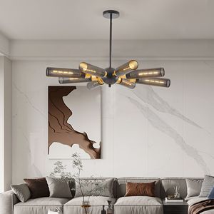 Moderno industriale 8 luci Sputnik lampadario in metallo oro nero ciondolo in Mesh sfumature E26 Base altezza regolabile per sala da pranzo - Product Image 1