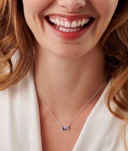 Collier en Tanzanite, pierre de naissance de décembre, en argent sterling 925, pendentif, cadeau d'anniversaire pour elle, cadeau pour jeune maman - Product Image 3