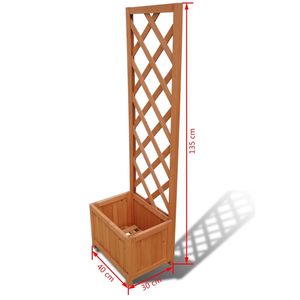 1 '4 \ "X 11,8 \" X 4' 5 \ "Trellis Maceta Elegante Esgrima Trellis & Gates Producto - Product Image 4