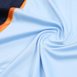 Ensemble de maillots de rugby pour hommes, bleu clair, orange, marine, manches courtes, respirant, coupe athlétique, impression sublimée, toutes saisons - Product Image 4