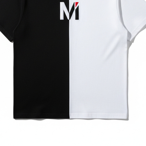 เสื้อยืดพิมพ์ลายพัฟฟ์ GSM สูง คอเต่า ทรงโอเวอร์ไซส์ สำหรับผู้ชาย เนื้อผ้านุ่ม ระบายอากาศได้ดี ผ้าฝ้าย โลโก้แบบ 3 มิติ สไตล์สตรีทแฟชั่น - Product Image 3