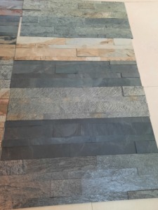 Unbreakable Trending 3D Burning Forest <b>Wall</b> <b>Panel</b> Real Stone Lightweight Sound Absorbing Flexible <b>Interior</b> Exterior Slate - Product Image 3