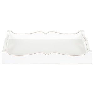 Plateau réversible en bois de manguier avec finition blanche et poignées Plateau de style artistique pour la décoration intérieure et le service au meilleur prix - Product Image 2