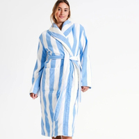 Jubah Mandi Wanita Mewah Berkualitas Tinggi, Tebal, Lembut, Gaya Kasual, Cepat Kering, Bernapas, Lengan Panjang, Cocok untuk Musim Dingin dan Semi