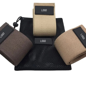 2026 Wholesale Non-rolling Polyester Fabric Hip Circle Gym Fitness <b>Exercise</b> Stretching Resistance <b>Band</b> for Booty Shaping - Product Image 4